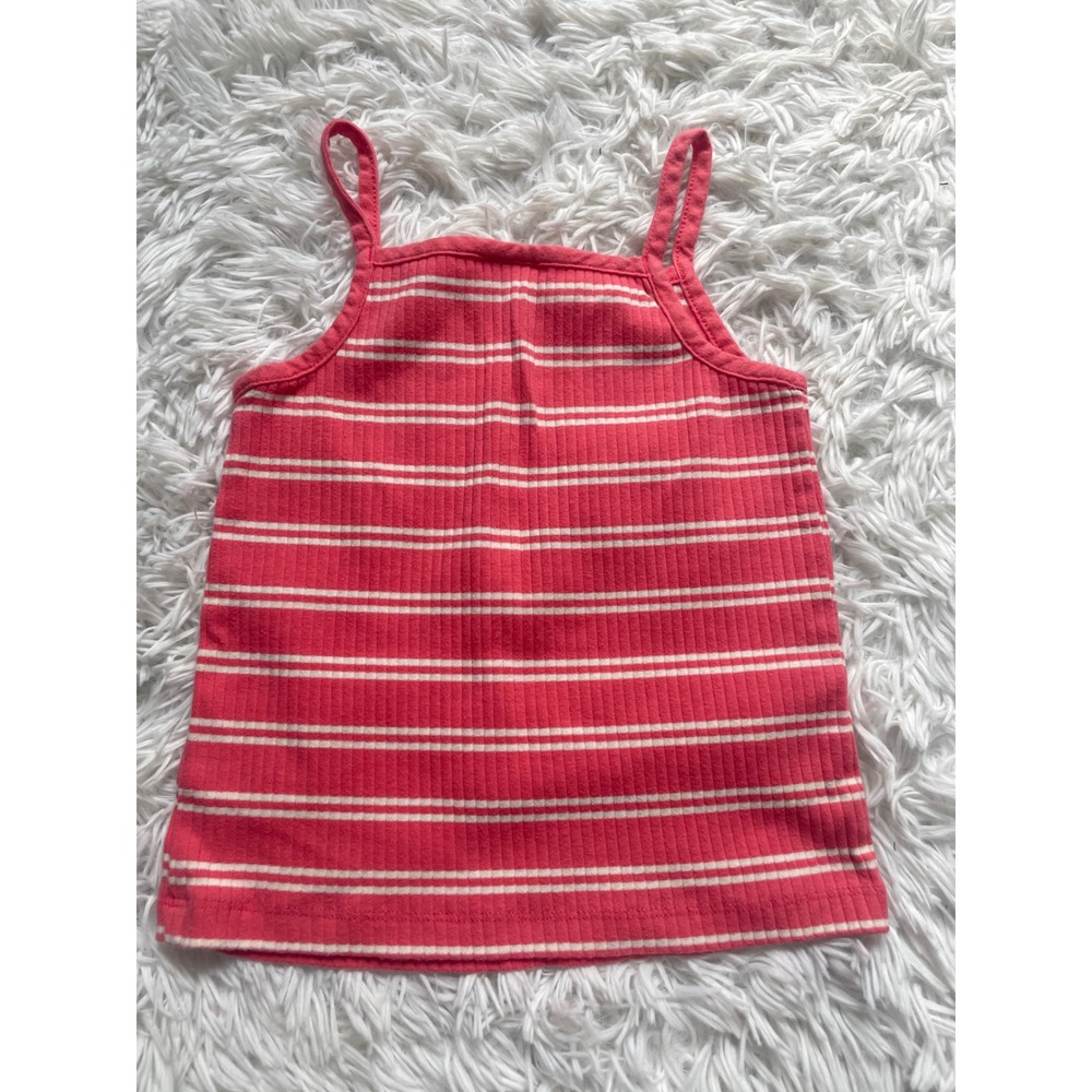 Hanna Andersson Ribbed Striped Henley Tank Top - Picture 4 of 4